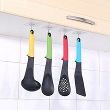 Lanker KH1510 - Gancio da parete da 10 kg (max), trasparente, senza cuciture, antigraffio, impermeabile e resistente all'olio, per bagno, cucina, soffitto, confezione da 10