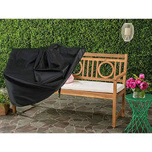 Rilime Copertura per Panca da Giardino 2 Posti, Copri Sgabello da Giardino Impermeabile Resistente allo Strappo in Tessuto Oxford (2 posti,134x66x89cm)
