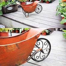 LJYY Carrello da Giardino con Decorazione Artistica Espositore per Piante da Fiori Espositore per Fiori Antico Carrello in Stile