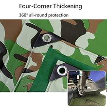 GJSN Outdoor Multiuso Incatramata Telone Camo 16 Mil - Tarp Impermeabile per Jungle Truck/Copertina/Camping/Barca, Tenda Heavy Duty Esterna con Occhielli,2Mx4M