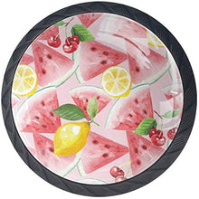 Ciliegia Limone Anguria Estiva Pomelli per Porta Set di 4 Pomelli per Mobili Manopole per Cassetti Cucina Armadio Vetro