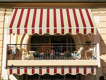 VERDELOOK Tenda da Sole Panarea avvolgibile, larghezza 4 m e sporgenza reclinabile fino a 2,5 m, beige e bordeaux