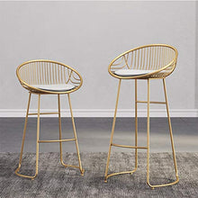Zhangmeiren Sgabello Alto Moderno Minimalista in Ferro Battuto Alto Tavolo da Bar Sgabello da Bar Sedia da Pranzo (Size : 60cm)
