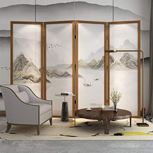 Room Screen Even Paraventi Pieghevoli in Legno massello Cinese, 4 Pannelli, Scelta dei Colori, divisori, divisori, divisori per schermi per la Privacy