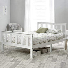WGYDREAM Letto Telaio in Legno Bianco Telaio 3FT Bedstead con Letto Solido con 2 Testata Letto Singolo per Grande Spazio di Archiviazione per Adulti Bambini Bambini, 190 X 90 Cm