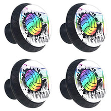 Calcio arcobaleno 4 PCS Pomelli per Porta, Pomolo per Mobile, Pomelli per Mobili con Viti, Maniglia per Armadietto, Pomelli per Porta, Pomelli per Cassetti per Porta, Armadio, Cassetto e Credenza