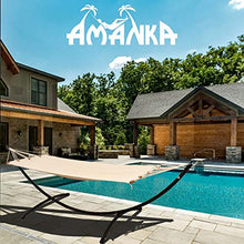 AMANKA Amaca da Giardino con Supporto - 300x100cm Outdoor Indoor - Lettino con Telaio in Metallo