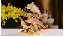 Yubingqin Nuovi Arredi for la casa Placca in Oro Placcato Oro Dolphin bay Love