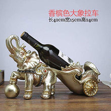 LHQ-HQ Decorazioni Arte Artigianato Wine Rack Elefante Carrello Wine Rack Regali Ornamenti portabottiglie