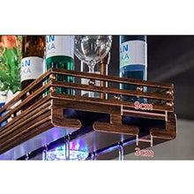 YWYW Portabicchiere da Vino Illuminato portabottiglie Americano retrò da Appendere Bar KTV a Testa in Giù Porta Calice Creativo per la casa (Dimensioni: L100 * W27CM)