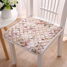 XHNXHN Cuscini per sedie da Pranzo in Flanella 2 Pezzi, Cuscini per sedili Corti in Peluche Sgabello Cuscino per Sedile da Ufficio Cuscino per Sedia Trapuntato Quadrato con Lacci A 40x40 cm (16x16