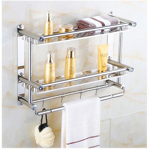 MBYW Portasciugamani moderno e minimalista ad alta portata, elegante porta asciugamani da bagno con ciondolo in metallo, portasciugamani triplo in acciaio inox con trattamento leggero