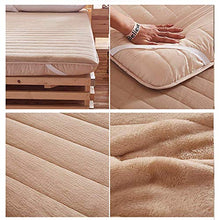 HKX Tappetino, Coprimaterasso da Pavimento Coprimaterasso Futon Coprimaterasso Morbido Pieghevole Pieghevole Spessa Pieghevole-B Matrimoniale Piccolo 120x200cm (47x79 Pollici)