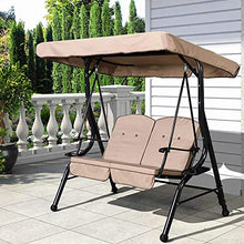 XBXB Dondolo Coperti da Giardino Sostituzione Canopy, Anti UV Giardino 3 Posti, Tenda Awing Chair Canopy for Outdoor Patio Swing Canopy