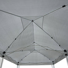 homcom Outsunny Gazebo Pieghevole da Giardino Esterno con 6 Pannelli Laterali 6x3m Bianco