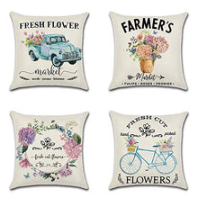 GSYYSZD Fodera per Cuscino, 4 Pezzi di Federa Decorativa Colorata Vivente 45 cm x 45 cm in Cotone e Lino Resistente,04