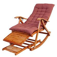 WUTONG Poltroncina Lazy Poltrona Relax in Legno a Dondolo Comoda e Morbida Impiego Morbido e Resistente Cinghia portante Collegamento Solido di bambù