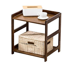 Comodino di bambù Aperto Storage Semplice Moderno Mensola Risparmio di Spazio Casa Camera Da Letto Creativo Armadio 35X38X50CM FANJIANI