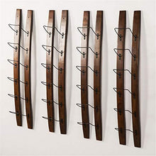 Classico Retro Montaggio a Parete in Metallo Wine Rack Bottiglia Legno Mensola for ristoranti, Bar, Quotidiano Home Furnishings (Hold 6 Bottiglie) Lunghezza: 110 Centimetri