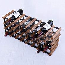 HLL - Scaffale per vino in legno massiccio, impilabile, a forma di cubo, da parete, per vino, cantina, vino e bar