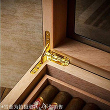 XUSHEN-HU Cigar Box, Legno di Cedro Cigar Humidor, Piano vernice trasparente Tetto apribile grande capacità Cigar Humidor, Cigar Humidor e Accessori for sigari for fumatori, Grana del legno buon umore