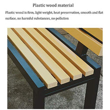Giardino Esterno Panchine da Terrazza，Struttura In Fusione di Alluminio Con Sedile In Legno Massello Con Schienale Panchina del Parco，Sedia da Veranda Resistente Alle Intemperie Sede del Cortile