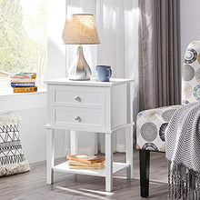 Yaheetech Set 2 Comodini Camera da Letto Comodino con 2 Cassetti 61 x 45 x 35 cm Tavolino Lato Moderno Mobile da Letto Tavolino Laterale Organizzatore da Letto Portaoggetti