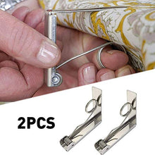Luminiu - Fermatovaglia in Acciaio Inox, 2 Clip per tovaglia, ad Alta Resistenza, Elastica, con Grande Diametro di 6 cm di Spessore, Clip per tovaglia, Picnic, Feste, Campeggio, Matrimonio
