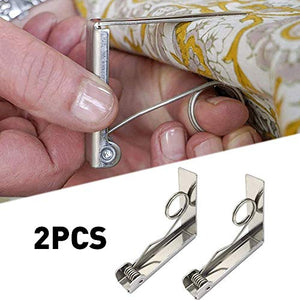 Luminiu - Fermatovaglia in Acciaio Inox, 2 Clip per tovaglia, ad Alta Resistenza, Elastica, con Grande Diametro di 6 cm di Spessore, Clip per tovaglia, Picnic, Feste, Campeggio, Matrimonio