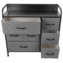 HYM Organizzatore del Comodino del Cabinet dell'unità di Archiviazione del Tessuto con Mobili da 7 Cassetti per Camera da Letto
