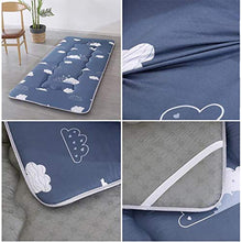 JiaQi Tradizionale Giapponese Shiki Futon Materasso Piano,Sospensione Pronta Tatami Bed Ground,ipoallergenico Pieghevole Materasso Pieghevole per Sonno Viaggio-m 100x200x5cm(39x79x2inch)