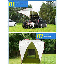ZHIRCEKE Pieghevole Carrello Tenda, Tenda Tettoia di Protezione Solare per 5-8 Persone Impermeabile ed UV Adatto per Le grigliate di Campeggio di Picnic sulla Spiaggia