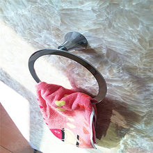 MIWANG Creative Circolare Nero Anello portaasciugamano, Asciugamano Appendiabiti, Tutti Rame Anello portaasciugamano, Bagno, Pendente