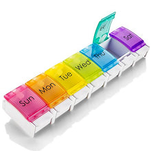 7 Day Pillola Organizer - con pulsante assistito aprire una scatola di viaggio