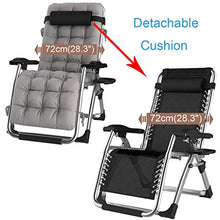 SHUAIIJUAN Sedia per il tempo libero domestico Sedia da giardino Zero Gravity sedile reclinabile for relax reclinabili Sdraio Sedie esterna Patio estraibile regolabile Poggiatesta 330lbs Capacità - Gr