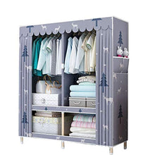 JFFFFWI Armadio assemblato Semplice Armadio in Legno massello 130 * 45 * 170cm (Colore: A)