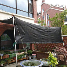 Panno ombreggiante Telo Coprente Resistente al 90% Resistente Ai Raggi UV con Occhielli, Copertura Reticolabile in Rete Nera for Tende da Giardino Tetto da Giardino, 85 G/M² (Size : 2×1m)