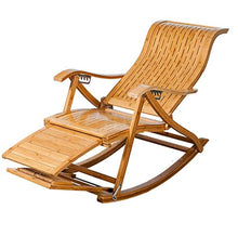 HaoLi Lettini da Sole Sedia a Dondolo reclinabile in bamb霉 Regolabile Lettino da Sole Pieghevole reclinabile Balcone reclinabile terrazza Esterna Balcone Sedia da Giardino