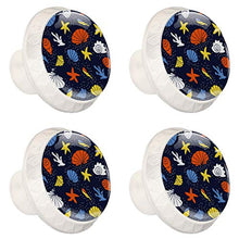 Maniglie per cassetti Manopole per cassetti Manopole rotonde Confezione da 4 per armadietto, cassetti, cassettiere, cassettiere ecc. Conchiglie