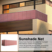 BYHUACN - Schermo per balcone, balcone, protezione per la privacy, per patio, cortile, portico, balcone, ringhiera