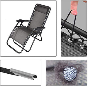 Corda Elastica per Sdraio Ricambio,Cordini di Ricambio Universali,Lacci in Sedia a Sdraio,Set di 4 Corde Elastiche con Corda,Corda Elastica Sedia Zero Gravity a Sdraio da Giardino Poltrona