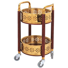 MEI XU Carrelli di Stoccaggio Carrello - Carrello del tè del Cellulare dello scaffale dello Strumento di Bellezza del Carrello dell'hotel dell'automobile dello spuntino del carretto del Vino Carrelli