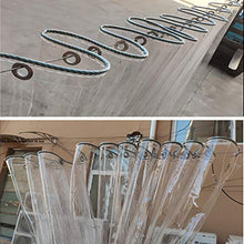 Telone Trasparente Copertura Del Balcone Manufatto Antipioggia Impermeabile Poncho Trasparente Spesso Teloni In Tessuto Di Plastica Tenda Da Esterno Deflettore Protezione Solare 2 * 2M(Size:4*4M)