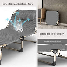 CDFCB Pieghevole Sedia Lounger Sedia reclinabile Sun Lounger Sedia Regolabile Zero Gravity Sedia Sedia Sedia Siesta Sedia portatile Portatile Sedie all'aperto per camera da letto Soggiorno Terrazza-B.