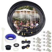 Landrip Kit di nebulizzazione da Esterno Terrazzo Gazebo,Impianto di Raffreddamento Nebulizzazione per Ombrellone Gazebo Refrigerio (18M)