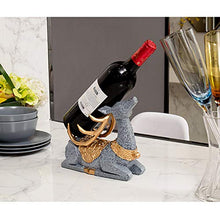 XLBAXLJ Oding Cervo Wine Rack, Grigio Fumetto Creativo Sveglio del Vino della casa cremagliera Champagne Decorazioni per la Veranda Ufficio Soggiorno Camera da Letto
