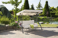 greemotion Hollywood Rügen Dondolo da Giardino, Beige, 212x120x167 cm