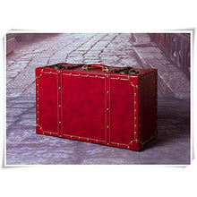 Armadi Grande Scatola di immagazzinaggio di Bagagli a Mano Valigia Rossa Mobile Bagno Camera da Letto (Color : Red, Size : 59X36X24)