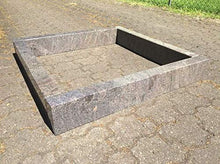 Bordo per tomba in granito, paradiso, 80 cm x 80 cm x 15 cm x 6 cm, bordo per cimitero, 80 cm x 80 cm, bordo per tomba, paradiso, 80 cm x 80 cm, altezza 15 cm, spessore 6 cm