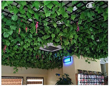 YUXO Artificiale Siepe Finta Foglia Edera 2.1M Viti Decorative Artificiali Foglie di edera Ghirlanda di Vite Foglie finte Articoli Decorativi per Feste Nuziali Antivento Privacy
